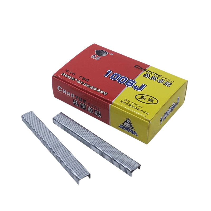 1006j j-staple cabinet back panel staple 10mm crown 6mm leg chaoyue 2650pcs