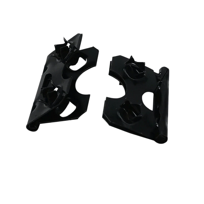 6234 Black Heavy Spiked Frame Hinge 18x28mm wide spike tabs thick moulding hardware