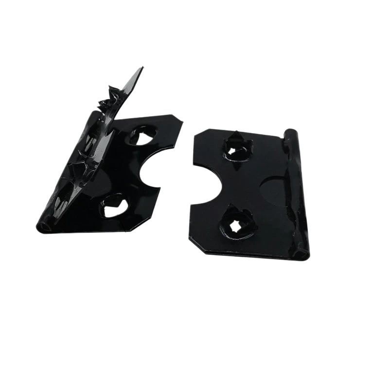 6241 Black Large Spiked Frame Hinge 24x38mm heavy duty 0.7mm thick structural panel hardware