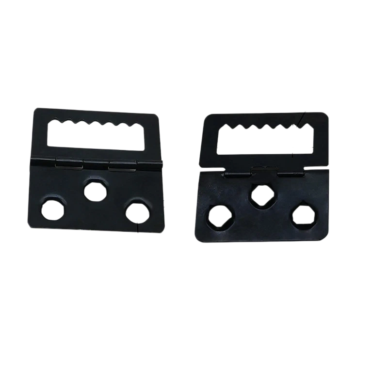 Black Large Folding Clasp Hinge 32x37mm serrated slot picture frame back canvas assembly
