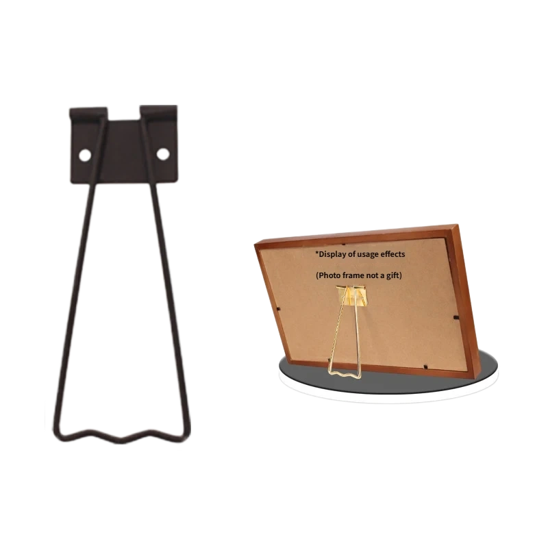 Black Large Iron Picture Frame Wire Stand R13 β 150 mm black steel wire easel for 18β25 cm frames