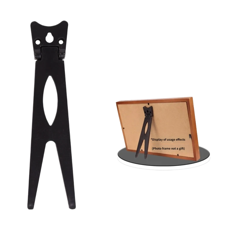 Black Large Tailcoat Picture Frame Easel Back R02 – 158 mm ABS bracket for 18–25 cm frames