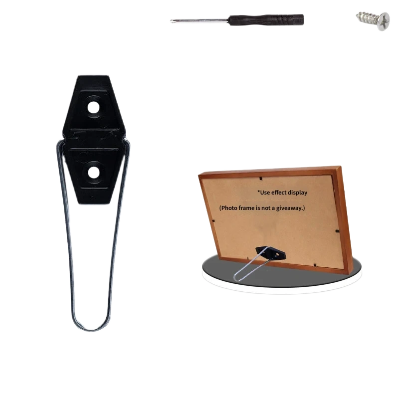 Black Small Diamond Picture Frame Stand Bracket R20 – 98 mm black diamond-head bracket for 15–30 cm frames