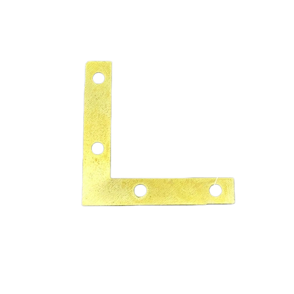 Gold Four-Hole Large L-Bracket Corner Brace 50mm L41 – 0.7mm