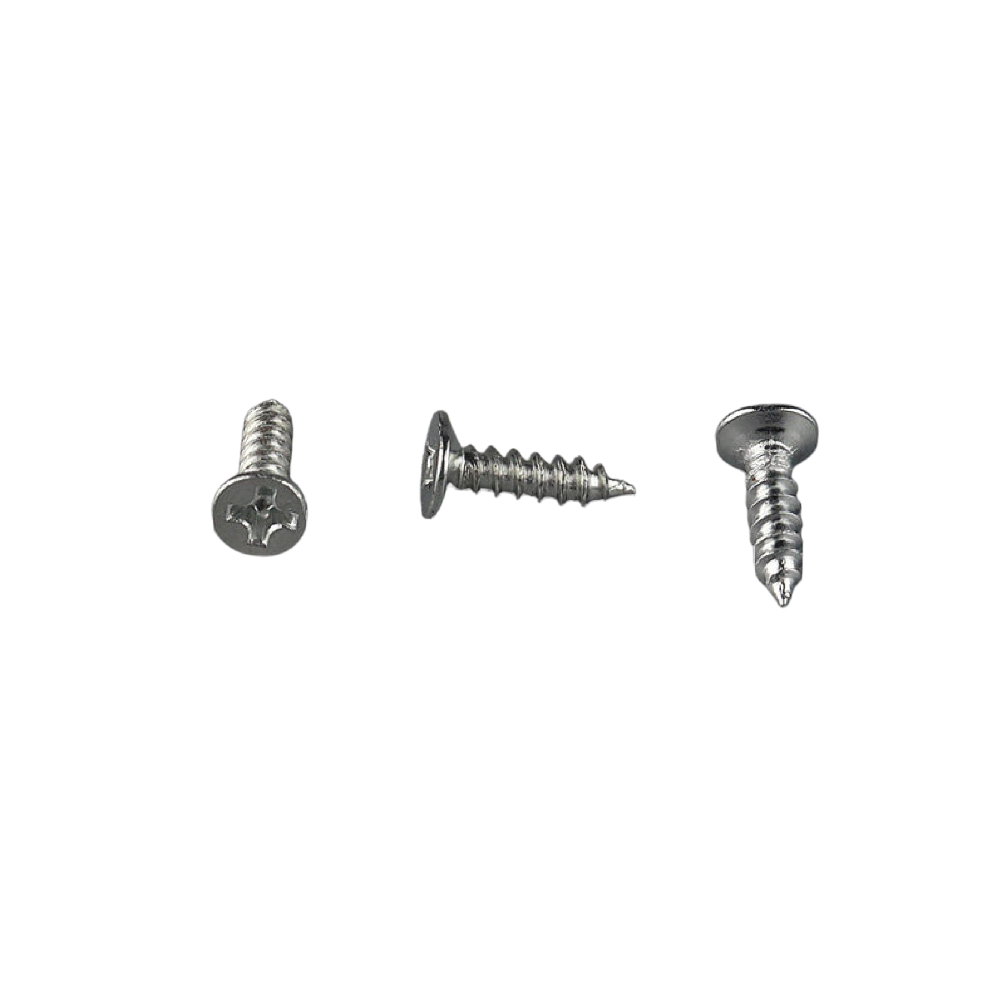 Silver Flat Head Self-Tapping Screw 3x12mm longest silver flat-head for thick solid-wood picture frame