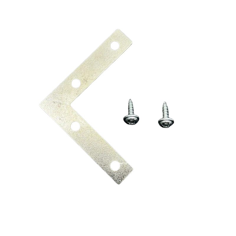 Silver Four-Hole Large L-Bracket 50mm with Screws L38 – 0.6mm