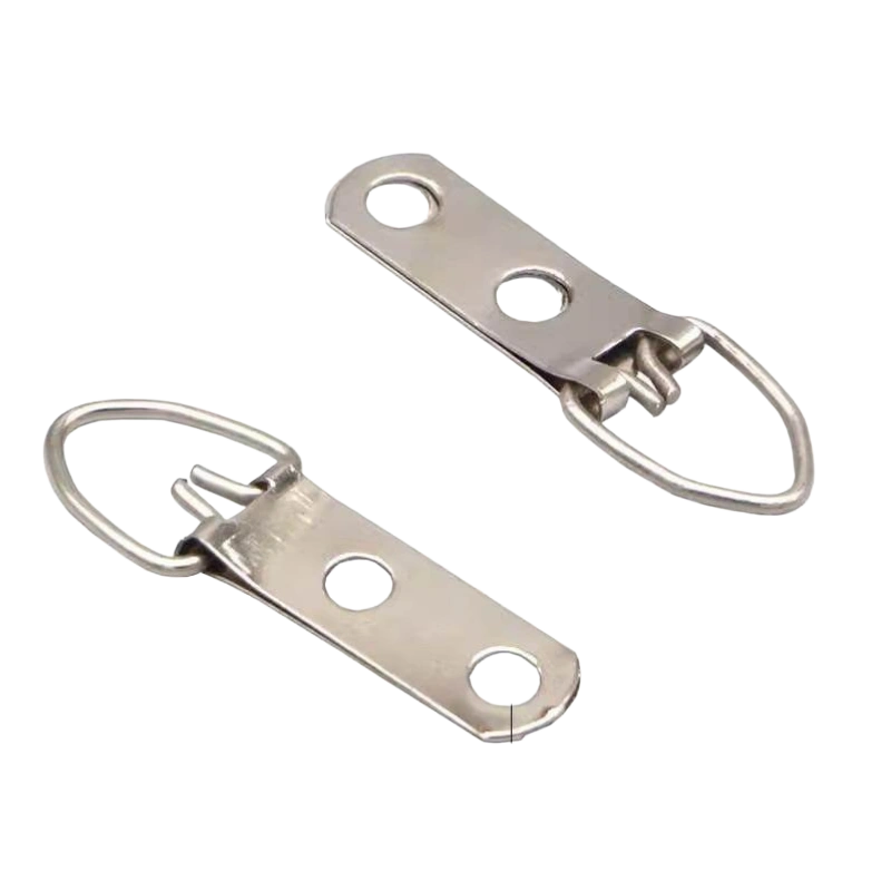 Silver Two-Hole D-Ring Picture Frame Hanger K03 β 49mm