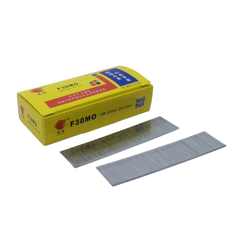 f30 straight nail finish brad 30mm chaoyue 5000pcs box 1.05kg yellow