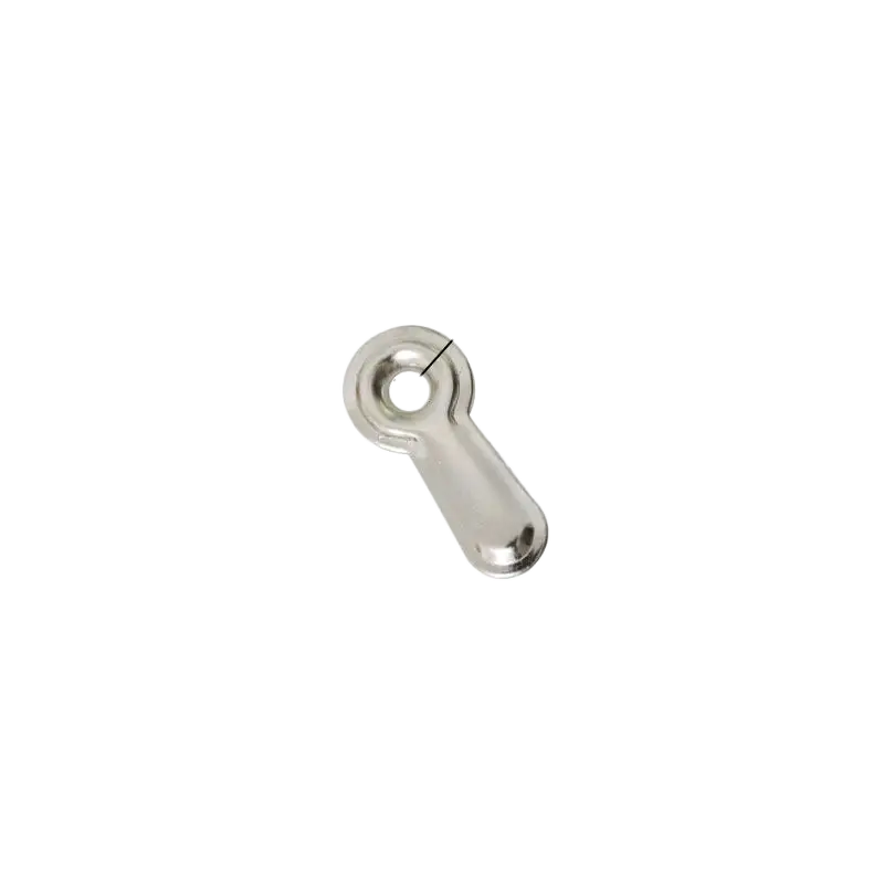 Large Embossed Turn Button Clip Silver 19mm 3mm hole 0.4mm steel U17