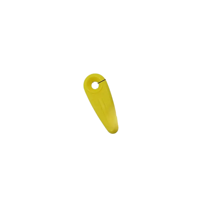 Plastic Wire Turn Button Clip Yellow 18mm 2mm wire channel 1.5mm ABS U30